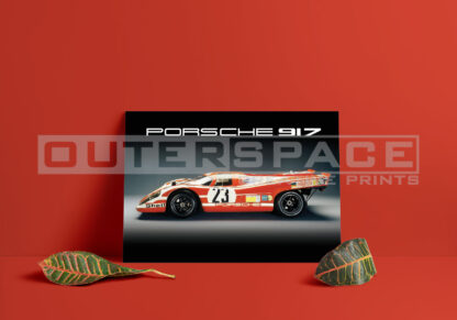 Εκτύπωση σε καμβά vintage αφίσας Porsche 917