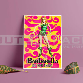 Εκτύπωση σε καμβά αφίσα Barbarella