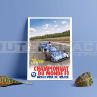 Εκτύπωση σε καμβά αφίσα championnat du monde f1