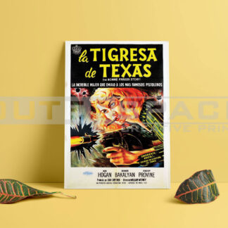 Εκτύπωση σε καμβά αφίσα la Tigresta de Texas