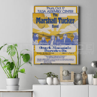 Εκτύπωση σε καμβά αφίσα Marshall Tucker Band 1974