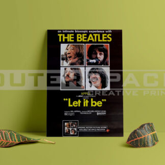 Εκτύπωση σε καμβά αφίσα The Beatles Let it be