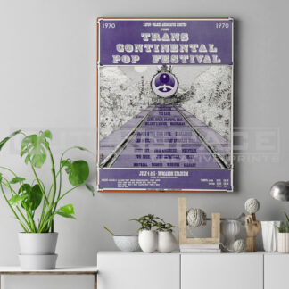Εκτύπωση σε καμβά αφίσα Trans Continental Pop Festival 1970